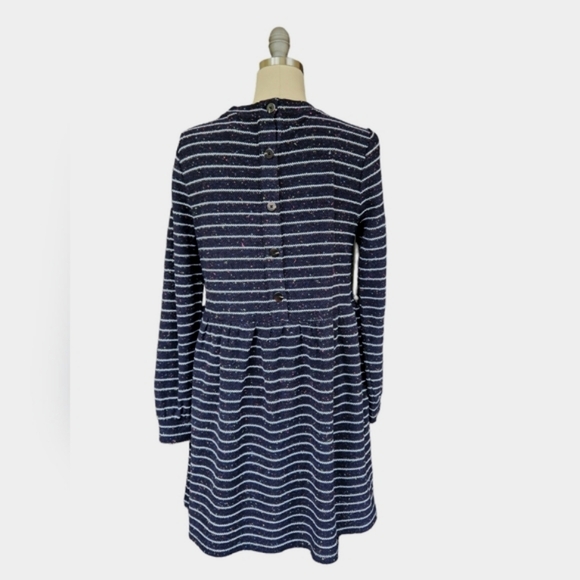 Robe Just Taylor Rayée Bleu Et Noir - Taille 6 (taille Comme Un 12), Manches 3/4, Occasion Très Bon état
